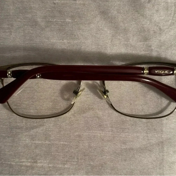 VOGUE VO3987B 986 Eyeglasses Frame 5216135 Burgundy/gold Rhinestones Grannycore - Picture 7 of 7